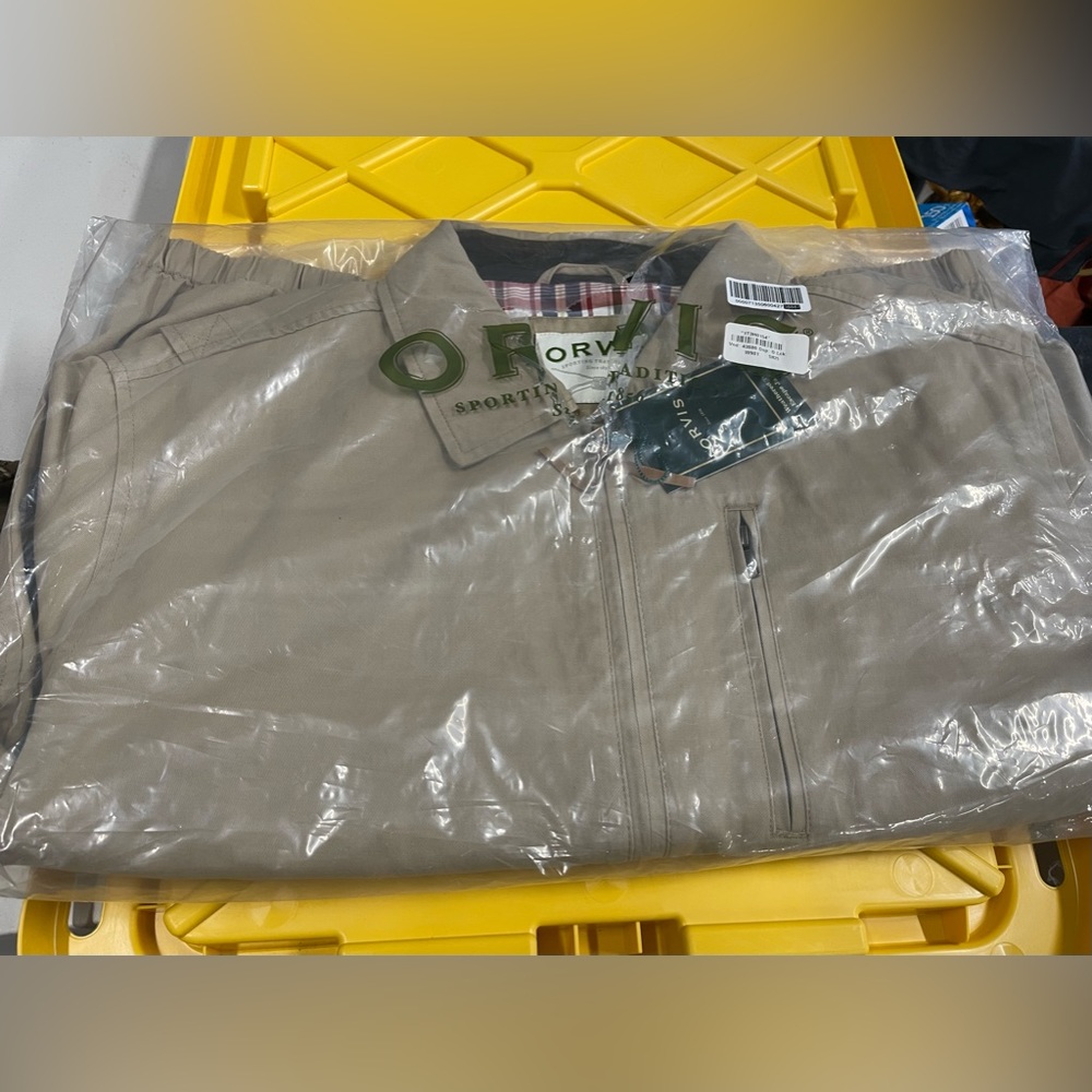 Orvis weathered twill escape jacket in brown size XL